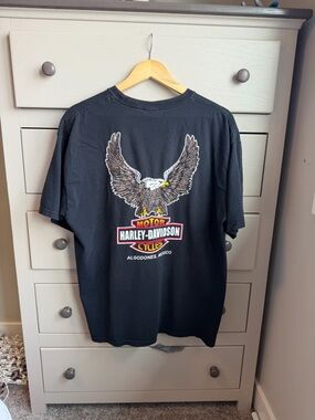 Vintage Harley-Davidson Black Eagle Graphic Tee - Algodones, Mexico